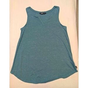 The North Face Women's Blue Slub Knit Tank Top Size Medium Sleeveless Casual